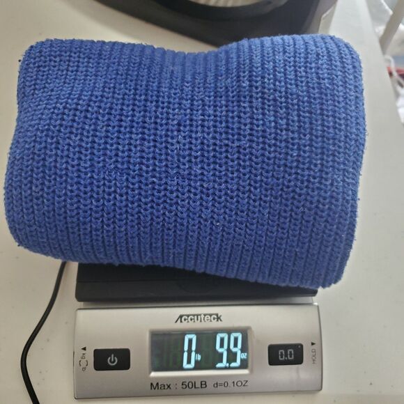 Old Navy Sleeveless Sweater Large Blue Shaker Stitch Knit Halter Casual Capsule - Picture 11 of 11